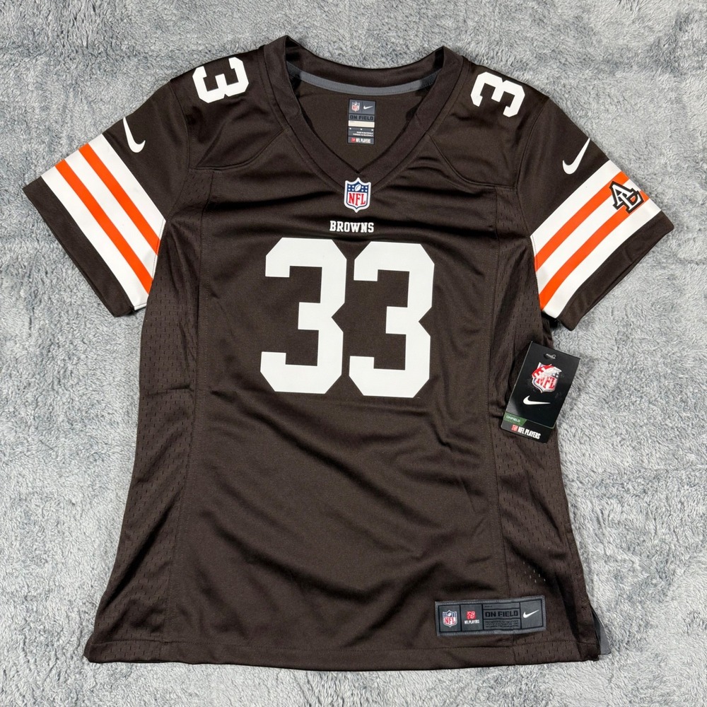 Nike On Field Cleveland Browns NFL Richardson #33 Womens Football Jersey Brown M